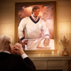 Illustration for article titled ‘Please Guide Me In My Darkest Hour Lord,’ Prays Trump Kneeling Before Portrait Of Himself